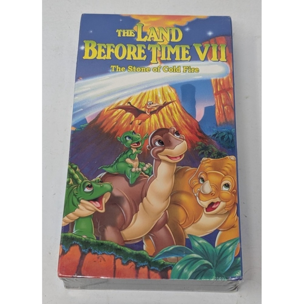 The Land Before Time VII The Stone of Cold‎ Fire VHS, 2000 Slip Cover Sleeve NEW